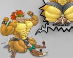  anthro big_butt bowser butt dominant dominant_male duo facesitting facesitting_in_underwear forced fox_mccloud male male/male mario_bros nintendo silversketch size_difference smothering star_fox 