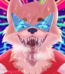  anthro beepsweets bodily_fluids breath_cloud canid canine digital_media_(artwork) drooling eyewear fur hair looking_at_viewer male mammal mouth_shot open_mouth saliva saliva_string smile solo sunglasses teeth throat tongue tongue_out uvula vore 