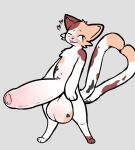  &lt;3 2_tails 3_fingers 3_toes asian_mythology ball_markings balls balls_blush big_balls big_penis blush blush_lines body_blush calico_cat catmakinbiscuits cheek_tuft chest_tuft chip_(catmakinbiscuits) dipstick_tail domestic_cat east_asian_mythology erection facial_tuft feet felid feline felis fingers foreskin fur genital_markings genitals heart_tail hi_res huge_balls huge_penis hyper hyper_balls hyper_genitalia hyper_penis japanese_mythology leg_markings looking_aside looking_at_viewer male mammal markings multi_tail multicolored_body multicolored_fur mythology navel nekomata one_eye_closed paws penis penis_blush presenting semi-anthro simple_background socks_(marking) solo standing tail tail_markings toes tuft wink winking_at_viewer yellow_eyes yokai 