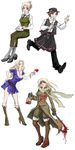  3girls axis_powers_hetalia beanclam france_(hetalia) genderswap hungary_(hetalia) male multiple_girls russia_(hetalia) united_kingdom_(hetalia) 