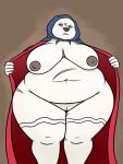  anthro bear big_breasts big_nipples breasts clothing female fur genitals headgear headwear hi_res hood inviting legwear looking_at_viewer mammal mature_female navel nipples overweight overweight_female oystercatcher7 polar_bear pubes pussy scar solo stockings thick_thighs ursine white_body white_fur wide_hips 