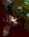  4:5 canid canine female fox foxboy83 hi_res mammal nude open_mouth red red_fox tootaloo vixen_logic yawn 