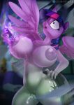  anthro bodily_fluids breasts el-loko equid equine female friendship_is_magic gem genital_fluids genitals hasbro hi_res horn mammal my_little_pony nude petrification princess_twilight_sparkle_(mlp) pussy pussy_juice solo soul_gem twilight_sparkle_(mlp) winged_unicorn wings 