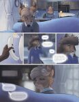  anthro canid canine clothing comic english_text female fox foxdale_axelrod greeting hi_res kitchen male mammal maplewood mother parent phone school_uniform teenager text uniform young 
