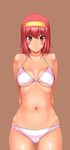  bad_id bad_pixiv_id bikini hairband kamia_(not_found) kasuga_aya original red_eyes red_hair short_hair solo swimsuit 