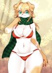  big_breasts breasts canid canine canis clothed clothing digital_media_(artwork) domestic_dog female feral fur hair hi_res kemono lemoco looking_at_viewer mammal smile solo 