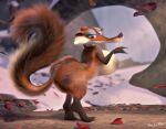  blue_sky_studios breasts butt feet female feral hi_res ice_age_(series) mammal nipples rodent sciurid scratte_(ice_age) solo tree_squirrel venjiiart 