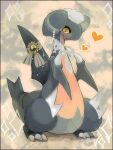  &lt;3 bow_ribbon feral gabite generation_4_pokemon kantarou lace low_res male nintendo pokemon pokemon_(species) solo sparkles 