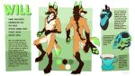  absurd_res anthro artist_name brown_body brown_fur canid canine cheek_tuft crotch_tuft dark_body dark_fur english_text facial_tuft featureless_crotch front_view fur glistening glistening_eyes green_eyes green_inner_ear_fluff green_nose green_pawpads hi_res inner_ear_fluff knee_tuft leg_tuft male mammal maned_wolf model_sheet mouth_closed multicolored_body multicolored_fur narrowed_eyes neck_tuft nude orange_body orange_fur pawpads rear_view simple_background solo standing text tuft white_body white_fur will_(inspectorpineapple) yookie 