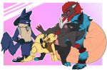  abra anglo anthro artomis breasts cunnilingus female female/female foursome generation_1_pokemon generation_4_pokemon generation_5_pokemon genitals group group_sex hi_res lucario male male/female nintendo oral penetration penis pokemon pokemon_(species) pussy sex vaginal vaginal_penetration zoroark 