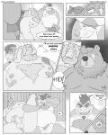  2023 4:5 absurd_res anthro asgore_dreemurr balls bear beard belly ben_(zenless_zone_zero) big_belly big_chest big_moobs big_penis black_and_white blood blush bodily_fluids body_hair bowser breast_squeeze breasts chest_hair chest_tuft close-up clothing comic digital_media_(artwork) english_text erection eyes_closed facial_hair foreskin fur genitals gesture greyscale group hair hi_res horn humanoid_genitalia humanoid_penis inverted_nipples koopa lactating leg_grab long_ears looking_pleasured male male/male male_lactation mammal mario_bros mihoyo monochrome moobs muscular navel nintendo nipples nosebleed nude obese obese_anthro obese_male ominous open_mouth overweight overweight_anthro overweight_male pecs penis pubes raised_leg sato_afroleone sauna scalie scar sitting smile smirk standing sweat teeth text trio tuft undertale undertale_(series) url ursine vein veiny_penis waving whining white_body zenless_zone_zero 
