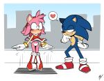  &lt;3 2023 absurd_res amy_rose anthro blue_body blush clothed clothing dress duo eulipotyphlan female footwear gloves green_eyes handwear hedgehog hi_res lettuce_(artist) male male/female mammal multicolored_body panties pink_body sega shoes smile sonic_the_hedgehog sonic_the_hedgehog_(series) tan_body two_tone_body underwear 