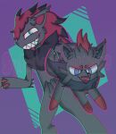  anthro feral generation_5_pokemon hi_res nintendo pokemon pokemon_(species) sylveonmostaza zoroark zorua 