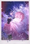  1boy absurdres closed_eyes coat fingerless_gloves gloves glowing happy_new_year highres holding_fireworks horns multicolored_hair nijisanji pink_coat pink_hair red_hair scarf short_hair smile solo streaked_hair tocci_(virtuareal) upper_body virtual_youtuber virtuareal weibo_1765307475 white_scarf winter_clothes winter_coat 
