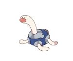  animal_focus black_eyes commentary fusion no_humans pokemon pokemon_(creature) shell shuckle simple_background solo ssalbulre tentacles white_background wiglett 