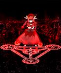  blue_eyes braid city crossed_arms dress gloves hat long_hair magic_circle mahou_shoujo_lyrical_nanoha mahou_shoujo_lyrical_nanoha_a&#039;s night redhead twin_braids vita 