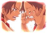  bad_id bad_pixiv_id imada_makoto male_focus monkey_d_luffy multiple_boys one_piece portgas_d_ace tears younger 