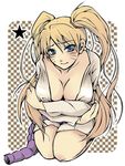  blonde_hair blue_eyes blush breasts genderswap haru_(pixiv) md5_mismatch naruko naruto twintails uzumaki_naruto 