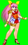  animated animated_gif crouch gif hanasaki_momoko jyb long_hair lowres m.u.g.e.n mugen_(game) pink_hair ribbon squatting very_long_hair wedding_peach 