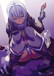  akaga_hirotaka blue_hair cat irma panties purple_eyes queen's_blade solo underwear 