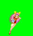  animated animated_gif gif hanasaki_momoko jyb kick kicking long_hair lowres m.u.g.e.n mugen_(game) pink_hair ribbon very_long_hair wedding_peach 