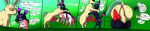  &lt;3 absurd_res alternate_color dialogue eeveelution english_text feral generation_2_pokemon generation_4_pokemon genitals group hi_res knot leafeon long_image male male/male nintendo penis pokemon pokemon_(species) speech_bubble tapering_penis text thought_bubble trio umbreon vulnec wide_image 