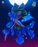  absurd_res anthro breasts crossover female fusion generation_3_pokemon hi_res humanoid kirlia looking_at_viewer nintendo pokemon pokemon_(species) sage_(sonic) solo walter_sache 