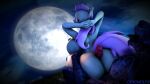  16:9 3d_(artwork) 4k absurd_res anthro areola big_breasts big_butt breasts butt canid canine canis cryowolf9 digital_media_(artwork) equid equine erection flutterbat_(mlp) fluttershy_(mlp) friendship_is_magic full_moon genitals hasbro hi_res hot_dogging mammal moon my_little_pony night nipples penis were werecanid werecanine werewolf widescreen wolf 