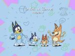  4:3 bandit_heeler bingo_heeler bluey_(series) bluey_heeler bone building canid canine canis chilli_heeler dancing domestic_dog edit eyes_closed female group house male mammal nickelodeon open_mouth parody pastoral_dog retro_artstyle rocko&#039;s_modern_life rockosedits style_parody 