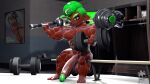  16:9 3d_(artwork) 4k absurd_res balls big_balls big_muscles big_penis cephalopod dark_tan_skin digital_media_(artwork) fan_character genitals green_hair hair hi_res huge_balls huge_muscles huge_penis humanoid humanoid_genitalia humanoid_penis hyper hyper_balls hyper_genitalia hyper_muscles hyper_penis keryo_wolfe male marine mollusk muscular nintendo nudist octarian octoling penis solo source_filmmaker splatoon widescreen 