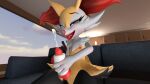  16:9 3d_(artwork) animal_genitalia animal_penis anthro black_body black_fur bodily_fluids braixen canine_genitalia canine_penis chair cum cumshot digital_media_(artwork) ejaculation erection fur furniture generation_6_pokemon genital_fluids genitals hi_res inner_ear_fluff knot male masturbation nintendo nipples on_chair open_mouth orange_body orange_fur patchworkfox penetrable_sex_toy penile penile_masturbation penis pink_nose pokemon pokemon_(species) red_body red_eyes red_fur sex_toy sitting sitting_on_chair sofa solo source_filmmaker tongue tuft white_body white_fur widescreen 