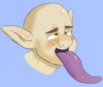  anthro goblin humanoid long_tongue male olibur solo tongue tongue_out 