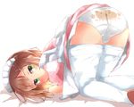  animal_print ass back-print_panties bad_id bad_pixiv_id baka_to_test_to_shoukanjuu bear_panties bear_print black_legwear brown_hair bulge clothes_writing green_eyes itou_ayachi kinoshita_hideyoshi male_focus otoko_no_ko panties pantyhose pantyhose_pull print_panties pun2 short_hair solo top-down_bottom-up trefoil underwear white_panties 