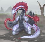  absurd_res baruragaru breath capcom crouching dripping female feral fog genitals hi_res leviathan_(mh) long_tongue looking_at_viewer monster_hunter open_mouth outside pussy scalie solo swamp tail testowepiwko thick_tail thick_thighs tongue tongue_out unusual_anatomy unusual_tongue 