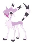  ambiguous_gender bangs domestic_cat emo fan_character felid feline felis feral fur hi_res labbit1337 male mammal purple_body purple_fur simple_background solo warriors_(cats) white_background 