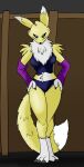 absurd_res anthro arcatech bandai_namco canid canine clothed clothing digimon digimon_(species) female fox hi_res mammal nude renamon solo 