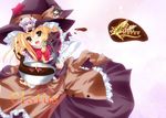  alice_margatroid aoi_hiro black_hair blonde_hair braid chibi chocolate chocolate_making hair_tubes hakurei_reimu hat kirisame_marisa minigirl mixing_bowl mob_cap multiple_girls open_mouth parody patchouli_knowledge purple_hair star terminator touhou whisk witch_hat 