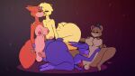  anthro areola avian balls bear bird bonnie_(fnaf) breasts brown_body brown_fur canid canine chica_(fnaf) chicken female five_nights_at_freddy&#039;s fox foxy_(fnaf) freddy_(fnaf) fur galliform gallus_(genus) genitals glazed_(artist) group group_sex gynomorph hi_res intersex intersex/female lagomorph leporid mammal nipples orgy penis phasianid purple_body purple_fur rabbit red_body red_fur scottgames sex yellow_body 