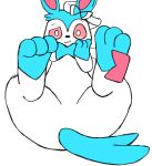  3_toes ambiguous_gender digital_media_(artwork) eeveelution feet feral foot_fetish generation_6_pokemon hi_res nintendo pokemon pokemon_(species) secretsableye smile solo sylveon toes white_body 