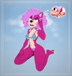  absurd_res ahegao anthro bikini clothing duo echidna eulipotyphlan female fur hedgehog hi_res kneeling knuckles_the_echidna looking_pleasured male male/female mammal monotreme pink_body pink_fur ricksteubens sega sonia_the_hedgehog sonic_the_hedgehog_(series) sonic_underground spiral_eyes swimwear tamers12345 thought_bubble 