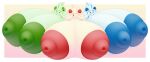  absurd_res alcremie angry areola big_areola big_breasts blue_body blue_eyes breasts female food food_creature generation_8_pokemon green_body green_eyes group hand_on_breast happy hi_res huge_areola huge_breasts humanoid hyper hyper_areola hyper_breasts metaskei nintendo one_eye_closed pokemon pokemon_(species) red_body red_eyes simple_background trio wink worried 