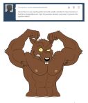  ans anthro anti_dev armpit_hair big_muscles body_hair buckteeth clenched_teeth flexing frown male mammal master_splinter murid murine muscular navel nipples pecs rat rodent solo teenage_mutant_ninja_turtles teeth tumblr_ask yellow_sclera 