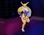  anthro bandai_namco big_breasts breasts clothed clothing digimon digimon_(species) digital_drawing_(artwork) digital_media_(artwork) female renamon solo thick_thighs wild_inhibitions 