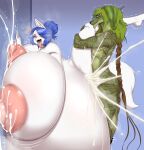  absurd_res ahegao anthro anthro_on_anthro anthro_penetrated anthro_penetrating anthro_penetrating_anthro areola balls belly_inflation ber00 big_balls big_breasts blue_eyes blue_hair bodily_fluids breasts canid canine canis cum cum_in_pussy cum_inflation cum_inside domestic_dog duo excessive_cum excessive_genital_fluids eyes_closed female female_penetrated genital_fluids genitals green_body green_hair hair hi_res huge_balls huge_breasts hyper hyper_balls hyper_breasts hyper_genitalia inflation lactating looking_pleasured male male/female male_penetrating male_penetrating_female mammal milk nipples nordic_sled_dog open_mouth penetration pink_areola pink_nipples salix_the_mossdog samoyed sex spitz striped_body stripes tongue tongue_out vaginal vaginal_penetration white_body 