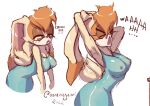  anthro bananagaari big_breasts breasts female lagomorph leporid mammal mature_female nightgown nipples open_mouth rabbit sega solo sonic_the_hedgehog_(series) tired vanilla_the_rabbit yawn 