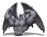  avian biceps big_muscles bird feathered_wings feathers feral gargoyle humanoid male muscular pecs size_difference smile the_hunchback_of_notre_dame victor_(the_hunchback_of_notre_dame) wings wolfiecanem 