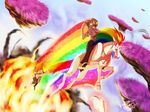  crying dolphin explosion fabulous grass headphones kiryuu_yoshiya kurai_okami multiple_boys rainbow robot_unicorn_attack sakuraba_neku subarashiki_kono_sekai unicorn 