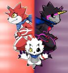  anthro bandai_namco bandanna betelgammamon black_body cape claws clothing digimon digimon_(species) digimon_ghost_game evolutionary_family gammamon gulusgammamon hi_res honn kerchief red_body scalie scarf soukouryu white_body 