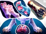  collage feet foot_focus hi_res pawpads paws picti soles toes 