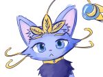  domestic_cat felid feline felis female feral hi_res league_of_legends mammal riot_games solo torso yuumi_(lol) yuumisocute 